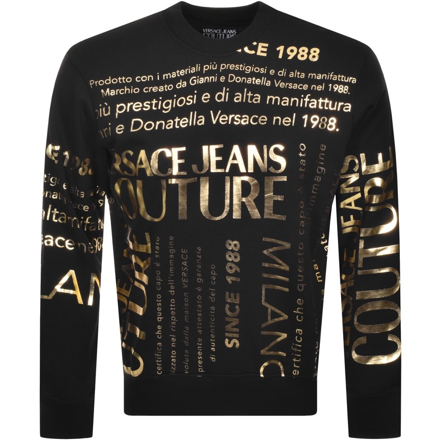 Alternative Image for ProductVersace Jeans Couture Logo Sweatshirt Black1